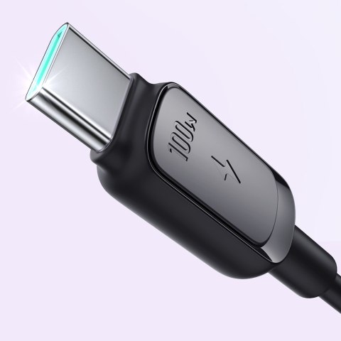 Kabel przewód USB-C - USB-C 100W 1.2m czarny