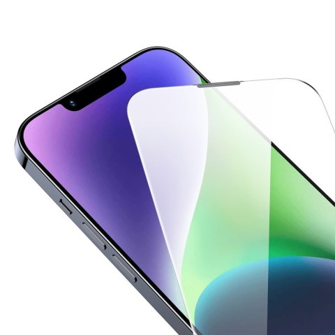 Szkło hartowane do iPhone 14 Plus / 13 Pro Max z osłoną na głośnik 0.4mm ZESTAW