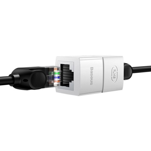 Złączka łącznik kabli sieciowych Ethernet RJ45 biała ZESTAW 10szt.