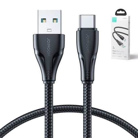 Kabel przewód Surpass Series USB - USB-C do szybkiego ładowania 3A 1.2m czarny