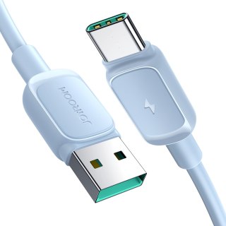 Kabel przewód USB-A - USB-C 3A 1.2m niebieski