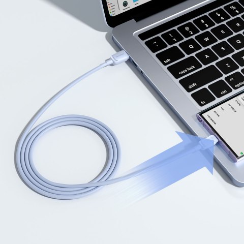 Kabel przewód USB-A - USB-C 3A 1.2m niebieski