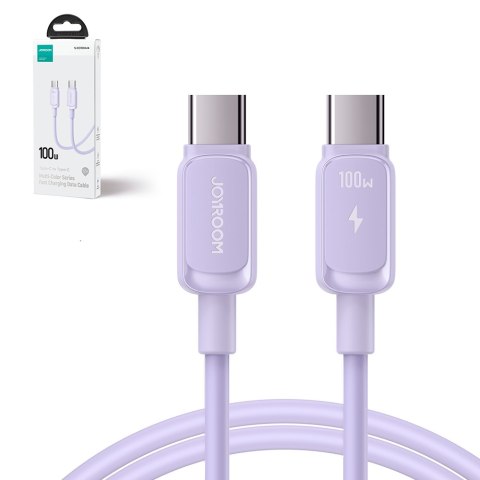 Kabel przewód USB-C - USB-C 100W 1.2m fioletowy