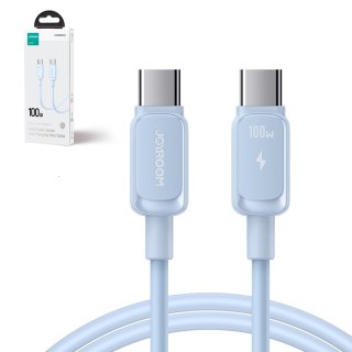 Kabel przewód USB-C - USB-C 100W 1.2m niebieski