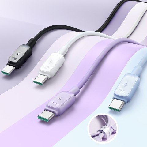 Kabel przewód USB-C - USB-C 100W 1.2m niebieski