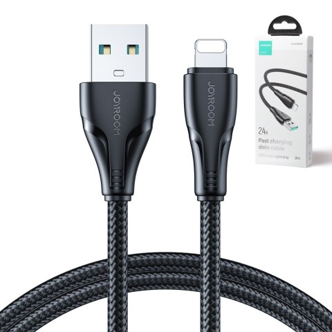 Kabel przewód do iPhone Surpass Series USB - Lightning 2.4A 2m czarny