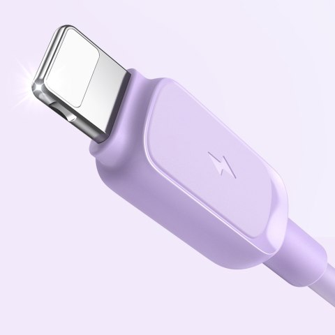 Kabel przewód do iPhone USB-A - Lightning 2.4A 1.2m fioletowy