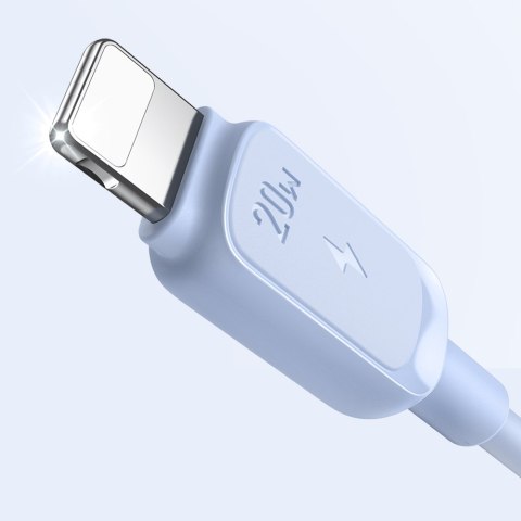 Kabel przewód do iPhone USB-C - Lightning 20W 1.2m niebieski