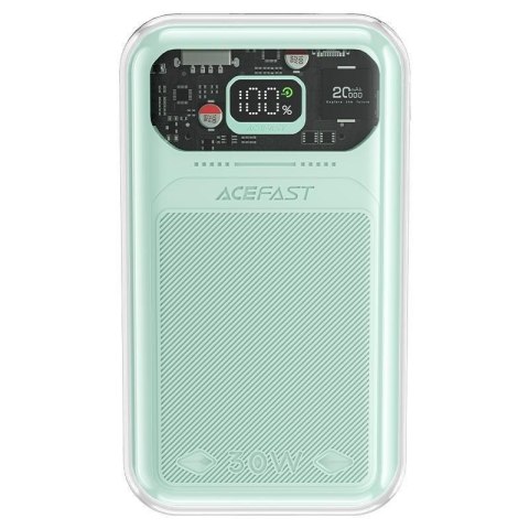 Powerbank 20000mAh Sparkling Series szybkie ładowanie 30W QC AFC FCP SCP zielony