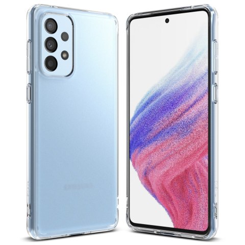 Etui pokrowiec z żelową ramką Galaxy A73 Fusion Matte półprzezroczysty