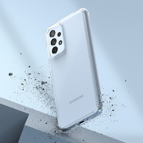 Etui pokrowiec z żelową ramką Galaxy A73 Fusion przezroczysty