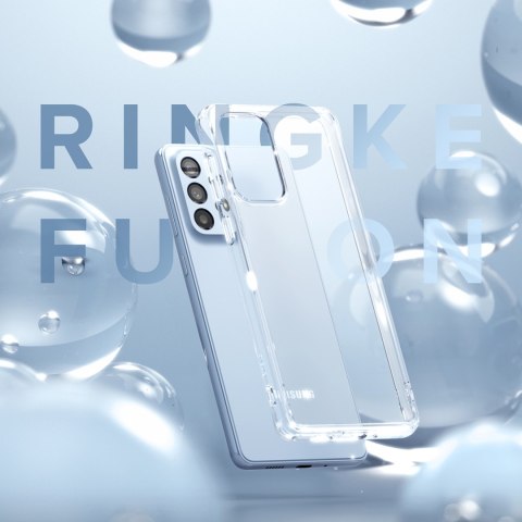 Etui pokrowiec z żelową ramką Galaxy A73 Fusion przezroczysty