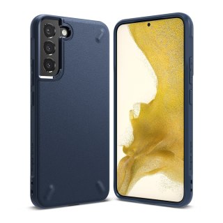 Wytrzymałe elastyczne etui pokrowiec Galaxy S22+ Onyx granatowy