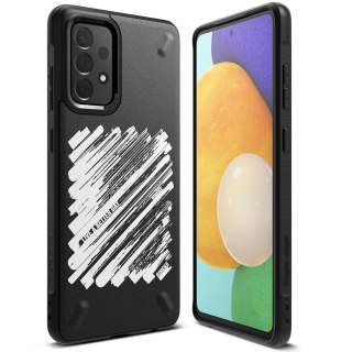 Wytrzymałe wzmacniane etui do telefonu GALAXY A72 4G ONYX Paint czarny