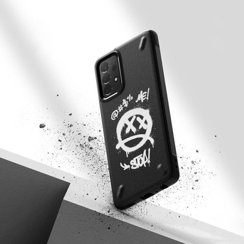 Wytrzymałe wzmacniane etui do telefonu GALAXY A72 4G ONYX Paint czarny