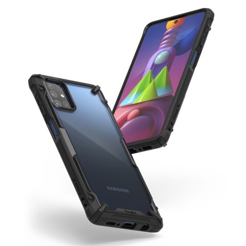 Wytrzymałe wzmacniane etui do telefonu GALAXY M51 FUSION X czarny