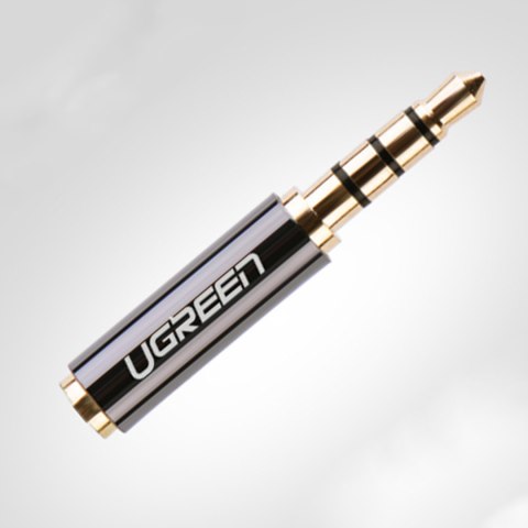 Adapter przejściówka audio jack 3.5mm męski do jack 2.5mm żeński czarny