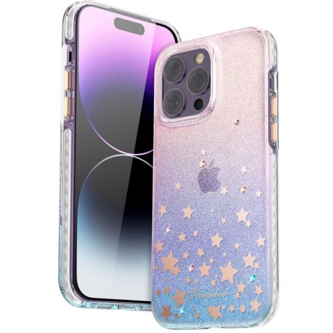 Etui pokrowiec w gwiazdki iPhone 14 Plus Heart Star Series ZODIAC