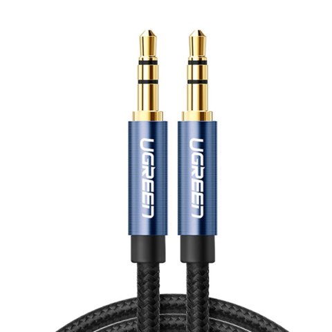 Kabel audio AUX wtyczka prosta minijack 3.5 mm 2m niebieski