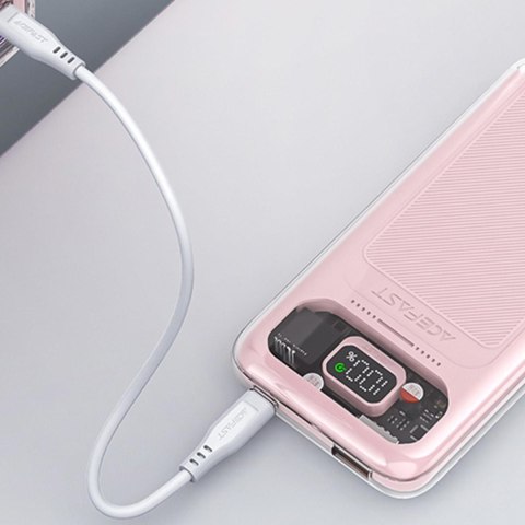 Powerbank 10000mAh Sparkling Series szybkie ładowanie 30W różowy