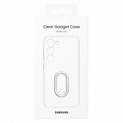 Etui pokrowiec z podstawką Samsung Galaxy S23 Clear Gadget Case przezroczyste