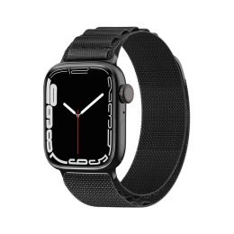 Pasek ze stalową sprzączką Alpine do Apple Watch 42 / 44 / 45 / 49 mm czarny