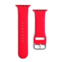 Silikonowy pasek do zegarka Apple Watch 2-9/SE 38/40/41mm Silicone Strap APS czerwony