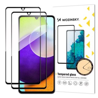 Super wytrzymałe szkło hartowane na cały ekran z ramką Samsung Galaxy A33 5G czarny ZESTAW 2 szt.