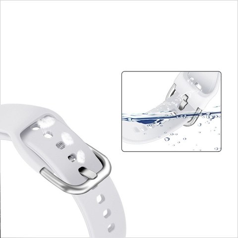 Uniwersalny silikonowy pasek do smartwatcha Silicone Strap TYS szer. 22mm turkusowy