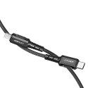 Kabel przewód MFI do iPhone USB-C - Lightning 30W 3A 1.2m czarny