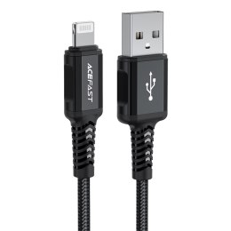 Kabel przewód MFI do iPhone USB - Lightning 2.4A 1.8m czarny