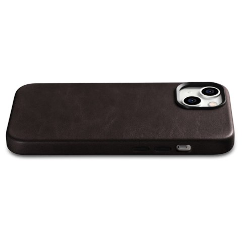 Skórzane etui iPhone 14 Plus magnetyczne z MagSafe Oil Wax Premium Leather Case ciemny brąz