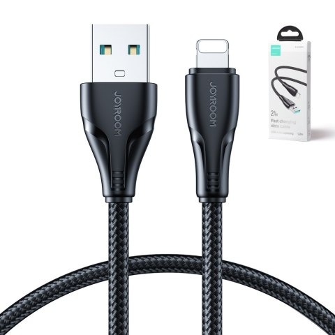 Kabel przewód do iPhone USB - Lightning 2.4A Surpass Series 1.2 m czarny