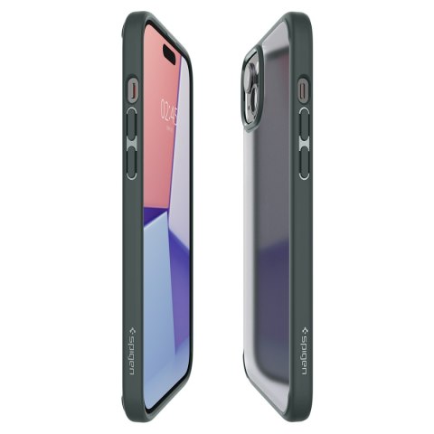 Etui Ultra Hybrid na iPhone 15 ciemnozielone