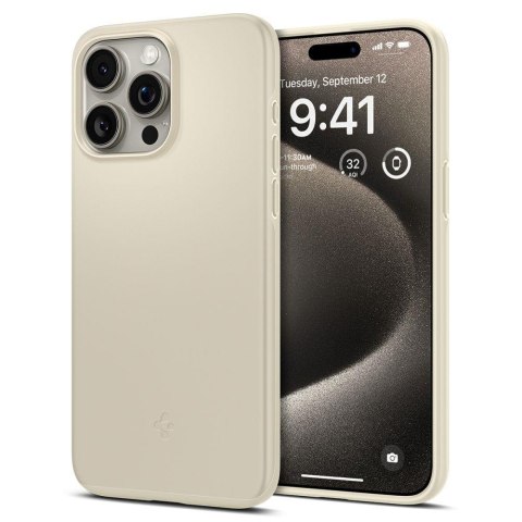 Etui ochronne do iPhone 15 Pro Max Thin Fit beżowe