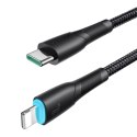 Kabel przewód do iPhone Starry Series USB-C - Lightning 30W 1m czarny