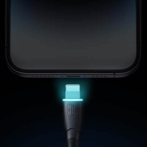 Kabel przewód do iPhone Starry Series USB-C - Lightning 30W 1m czarny