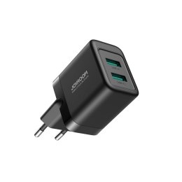 Ładowarka sieciowa 2x USB-A 12W 2.4A czarna