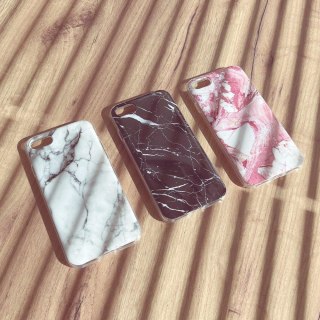 Marble żelowe etui pokrowiec marmur iPhone 13 Pro Max czarny