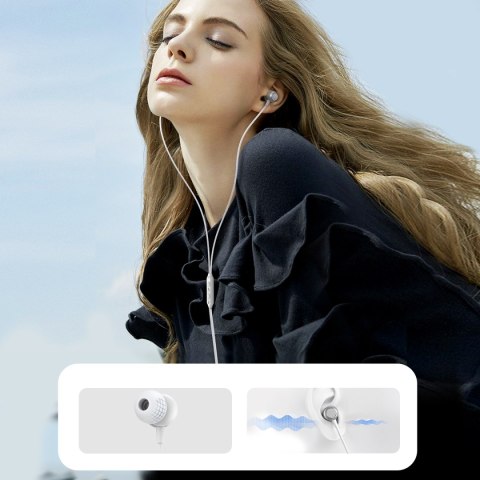 Zestaw słuchawkowy słuchawki douszne USB-C JR-EC06 srebrne