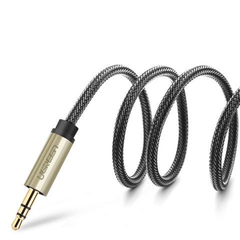 Kabel przewód audio mini jack 3.5 mm - 2 x jack 6.35mm 2m szary