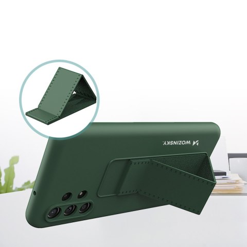 Silikonowe etui z podstawką etui Xiaomi Redmi Note 11 Pro Kickstand Case różowe