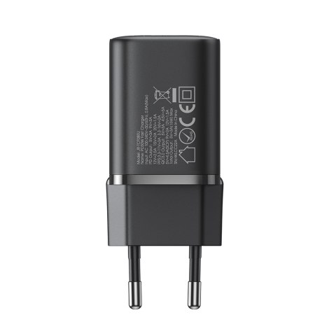 Szybka ładowarka sieciowa 30W USB-A i USB-C PD QC AFC FCP czarna