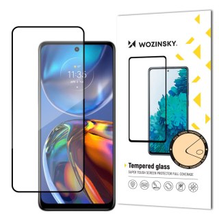 Wytrzymałe szkło hartowane 9H na cały ekran Motorola Moto E32 z ramką Case Friendly czarny