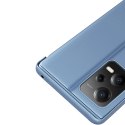 Błyszczące etui z klapką do Xiaomi Redmi Note 12 5G / Poco X5 Pro 5G Clear View Case różowy