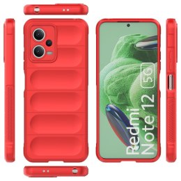 Etui elastyczny pokrowiec do Xiaomi Redmi Note 12 5G / Poco X5 5G Magic Shield Case czerwony