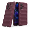 Etui elastyczny pokrowiec do Xiaomi Redmi Note 12 Pro+ Magic Shield Case burgund