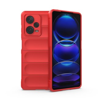 Etui elastyczny pokrowiec do Xiaomi Redmi Note 12 Pro+ Magic Shield Case czerwony