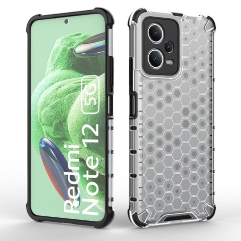 Etui pancerny hybrydowy pokrowiec do Xiaomi Redmi Note 12 5G / Poco X5 5G Honeycomb czarny