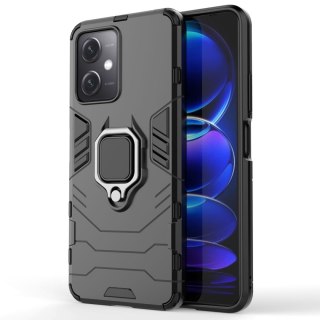 Etui pancerny pokrowiec do Xiaomi Redmi Note 12 5G / Poco X5 5G uchwyt magnetyczny Ring Armor czarny